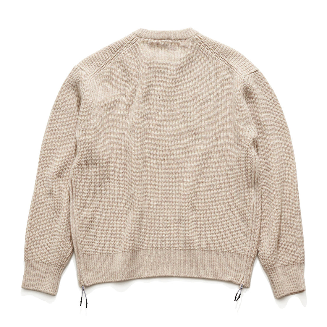 UNAFFECTED UN-FW21KN01 OVERSIZED CREWNECK KNIT- OATMEAL MELANGE