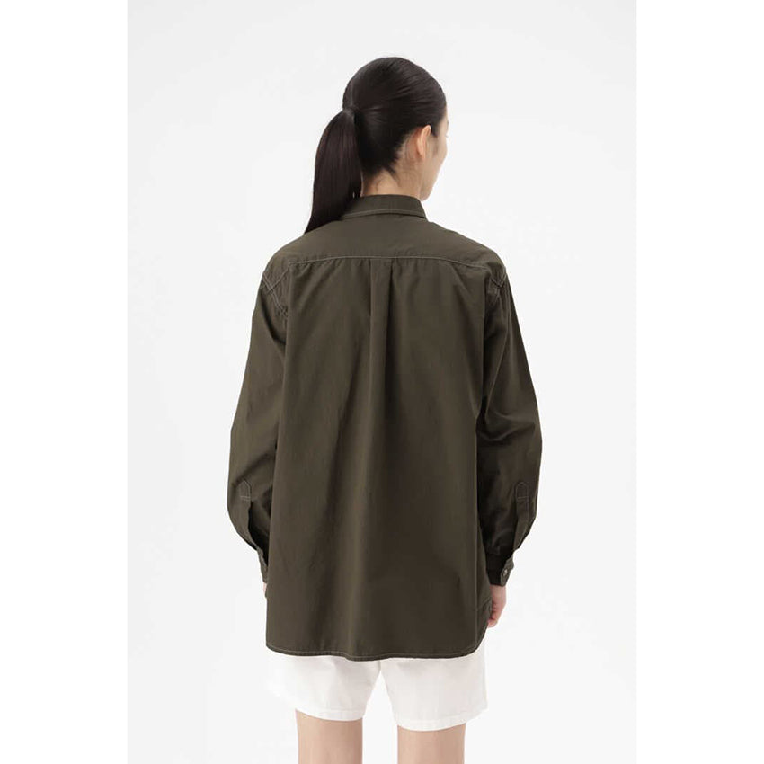 AND WANDER CORDURA cotton rip shirt khaki – WANDERS*