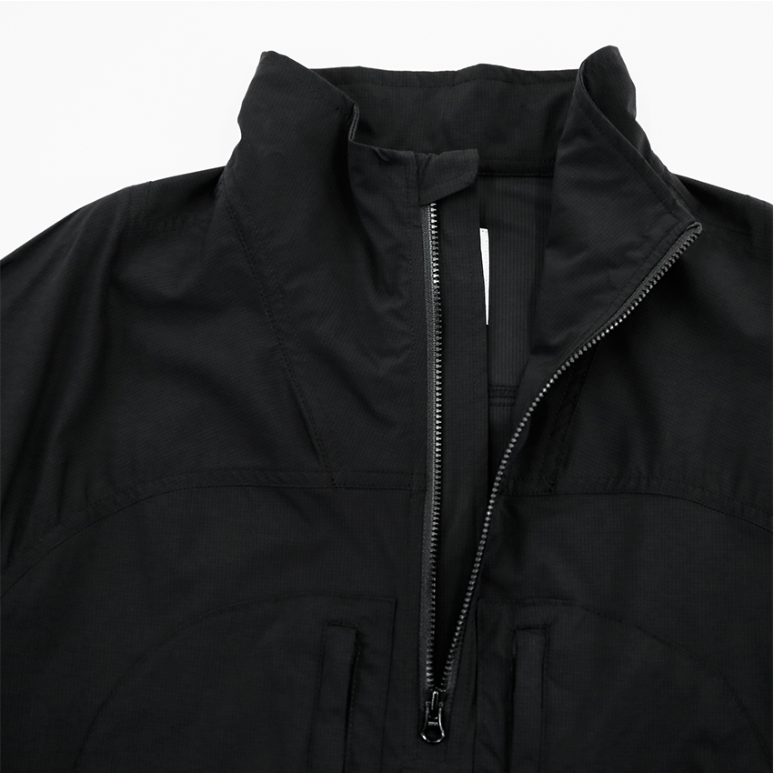CAYL Stretch Nylon Half Zip Jacket / Black – WANDERS*